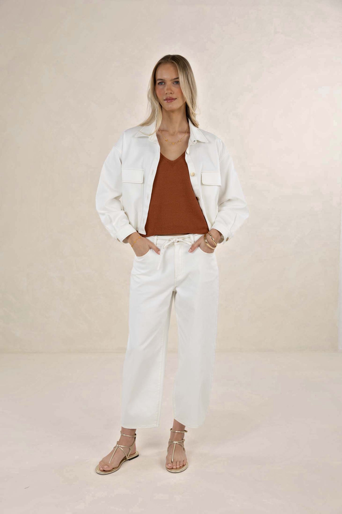 Ivy Barrel Jean from Humidity Lifestyle - Ivory