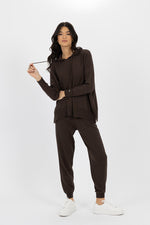 PEYTON HOODIE - Expresso colour