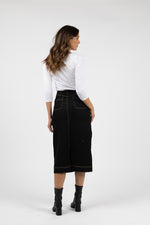 Nevada Skirt - Black Denim