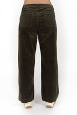 SUKI CORD PANT - MOSS
