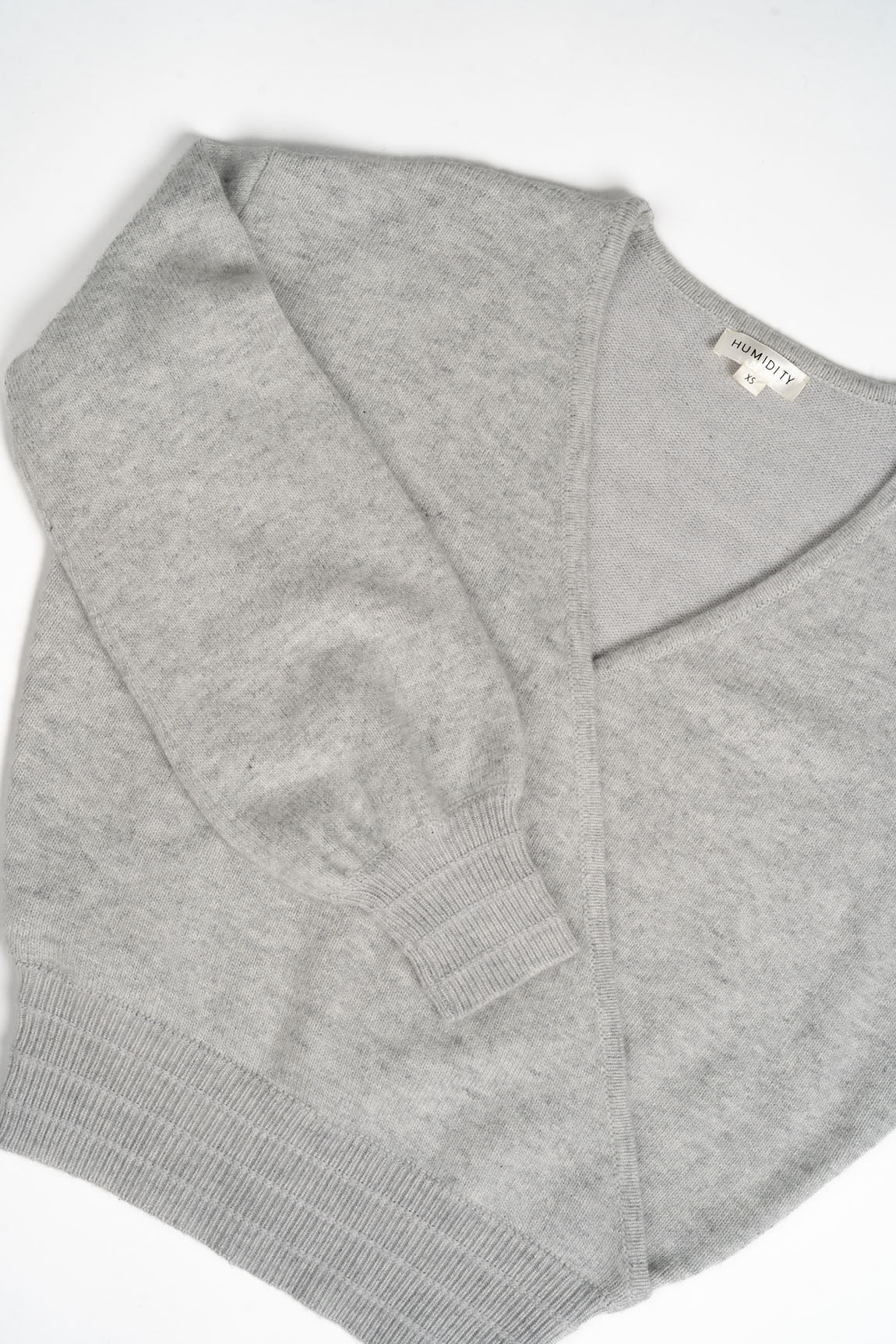 Mika Wrap Top - Light Grey