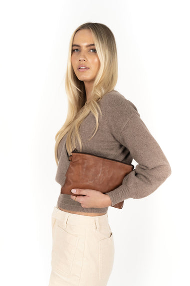 Mika Wrap Top - Mocha