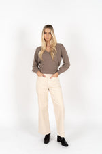 Mika Wrap Top - Mocha