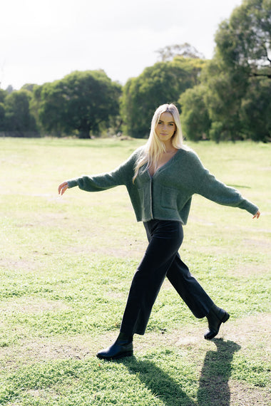 FLEETWOOD CORD JEANS - STORM COLOUR