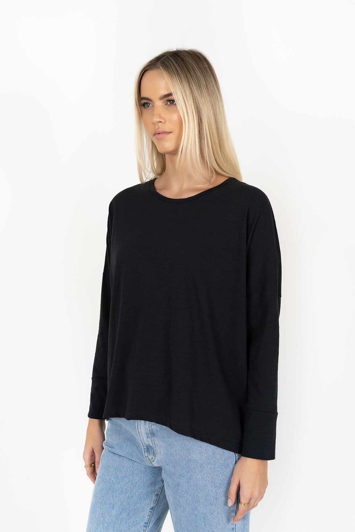 Long sleeve Dippy Tee - Slate
