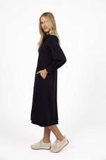 Dune Midi Dress from Humidity Lifestyle - Navy colour