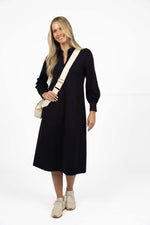 Dune Midi Dress from Humidity Lifestyle - Navy colour