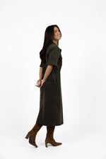Amici Cord Dress from Humidity Lifestyle - Khaki