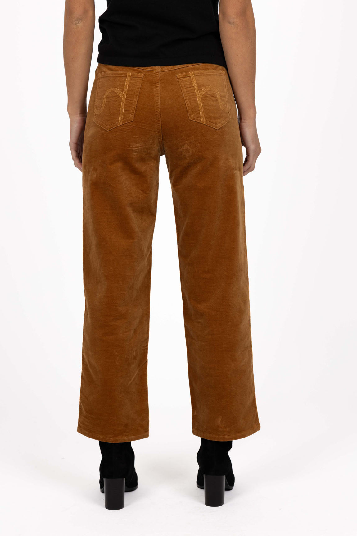 Va Va Velour Pant from Humidity Lifestyle - Camel Colour