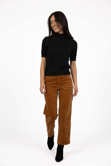 Va Va Velour Pant from Humidity Lifestyle - Camel Colour