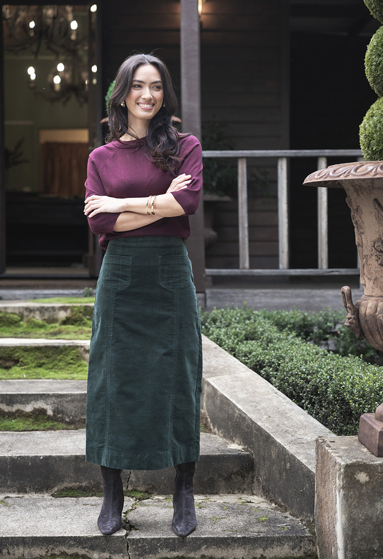 Grace Top from Humidity Lifestyle - Merlot