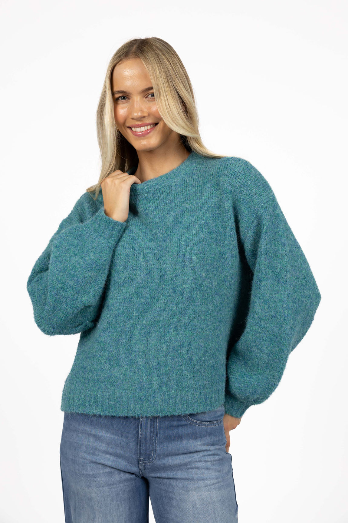 Neve Jumper from Humidity Lifestyle - Azure Colour
