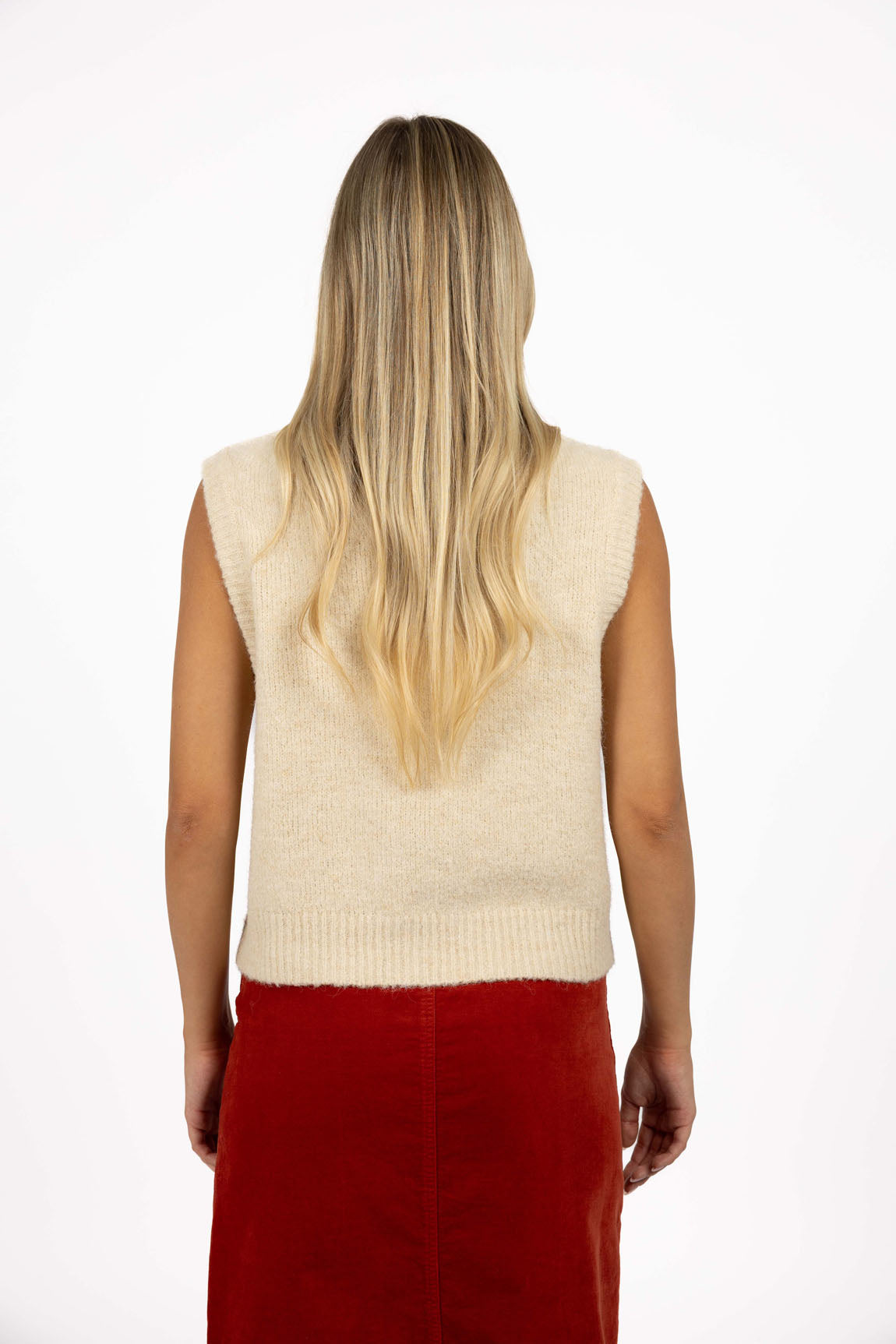 Monet Vest from Humidity Lifestyle - Cream colour