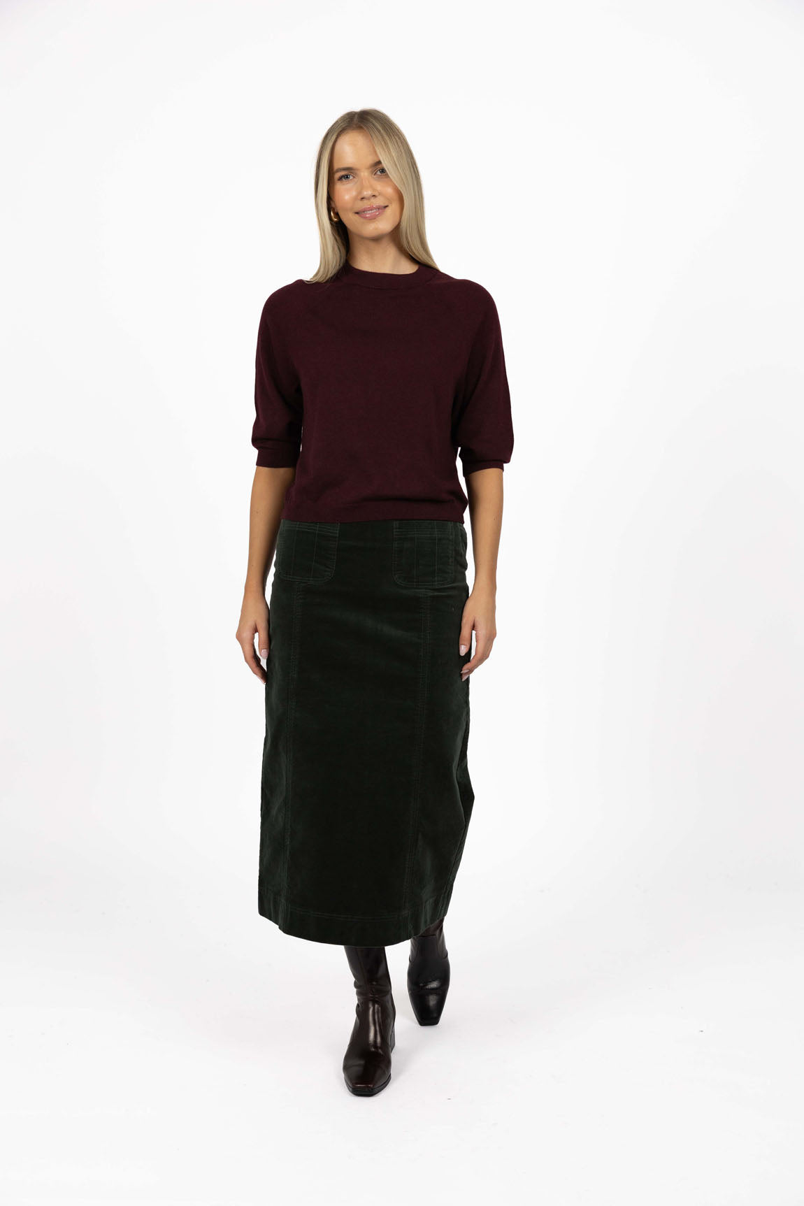 Grace Top from Humidity Lifestyle - Merlot