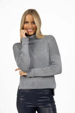 Ribbed Sweater from Humidity Lifestyle - Gray Mix