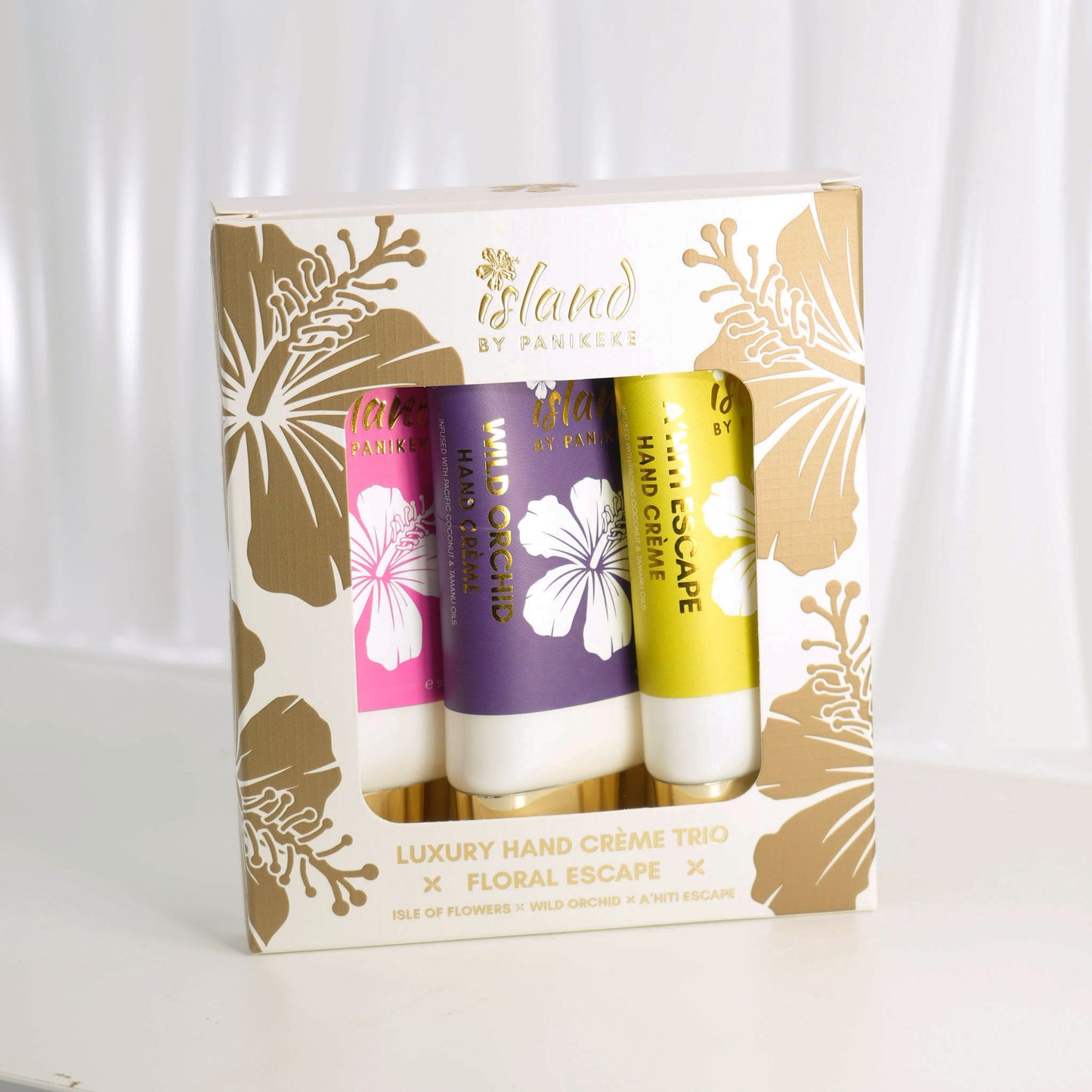 Island By Panikeke FLORAL ESCAPE Luxury Hand Crème Trio Gift Set
