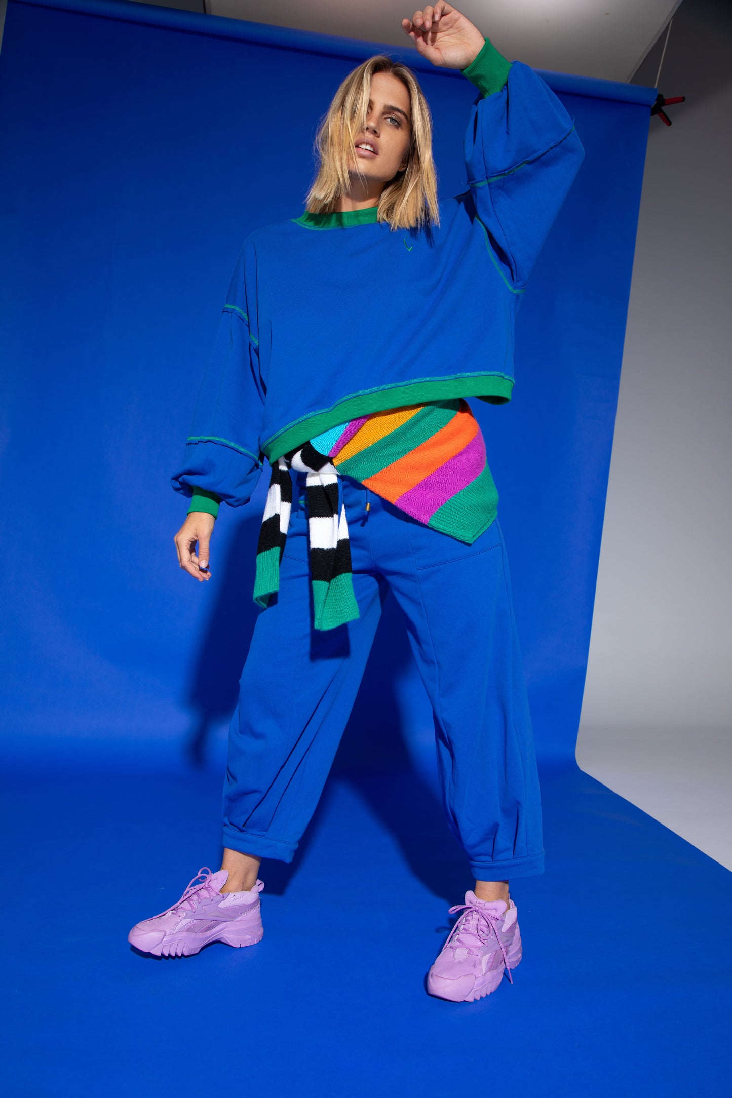 Boom Shankar Guru Sweater - Cobalt Blue