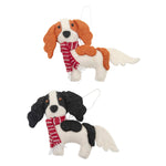 Pashom Cavalier King Charles with scarf decoration - Chestnut and white