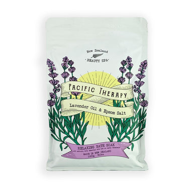 New Zealand Beauty Spa - Pacific Therapy Lavender Oil & Epsom Salt Relaxing Bath Soak 1kg
