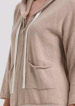 LD & Co Linen Hoodie - Taupe