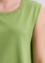 LD & Co Linen A-Line top - Leaf