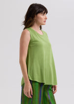 LD & Co Linen A-Line top - Leaf