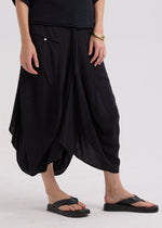 LD & Co Drape Bottom Skirt - Cocoa colour
