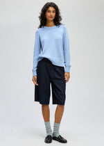 Chunky Knit Crew - Periwinkle