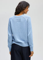 Chunky Knit Crew - Periwinkle