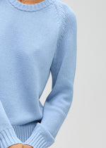 Chunky Knit Crew - Periwinkle