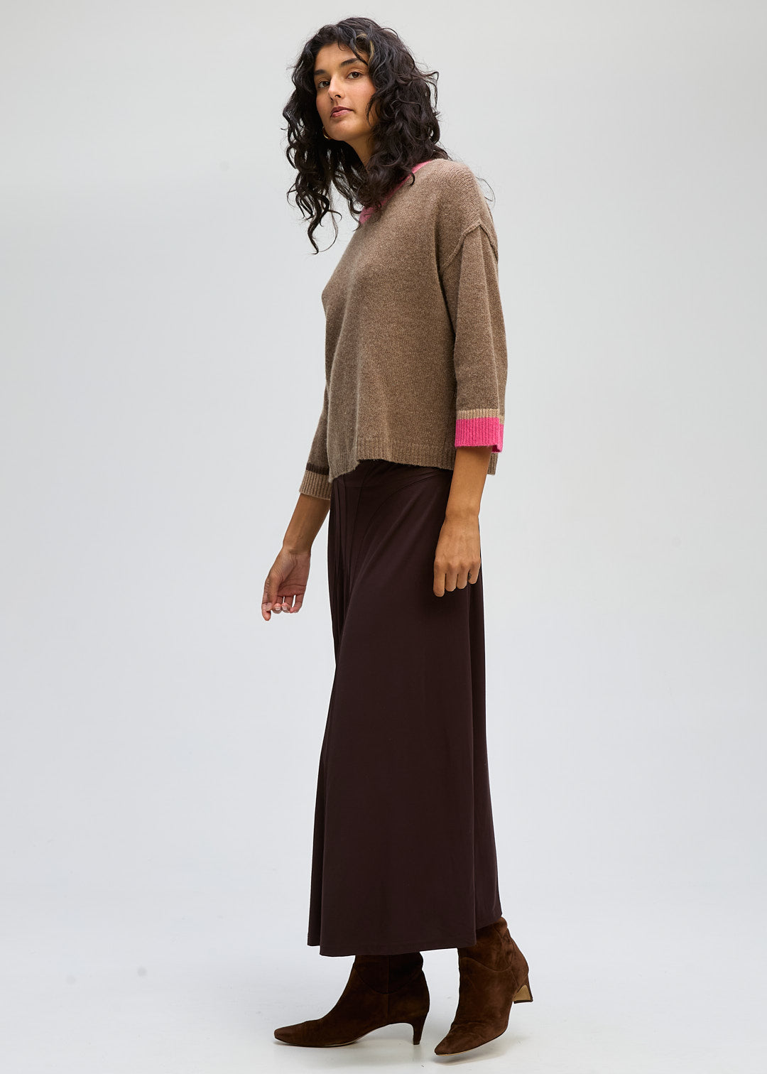 LD & Co Trim Detail Jumper - Rosewood