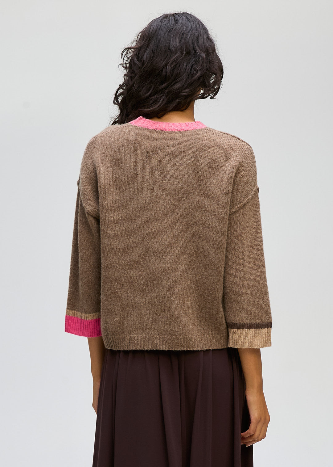 LD & Co Trim Detail Jumper - Rosewood