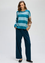 LD & Co Groove Stripe Crew - Teal