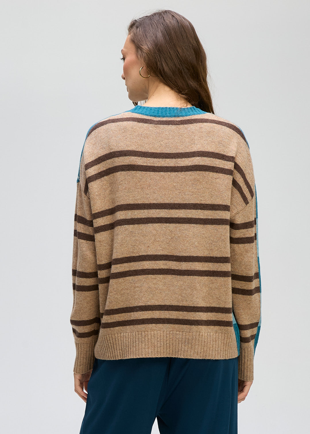LD & Co Groove Stripe Crew - Teal