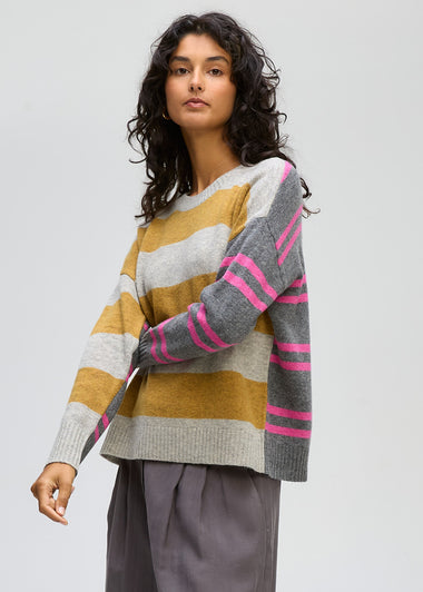 LD & Co Groove Stripe Crew - Marl