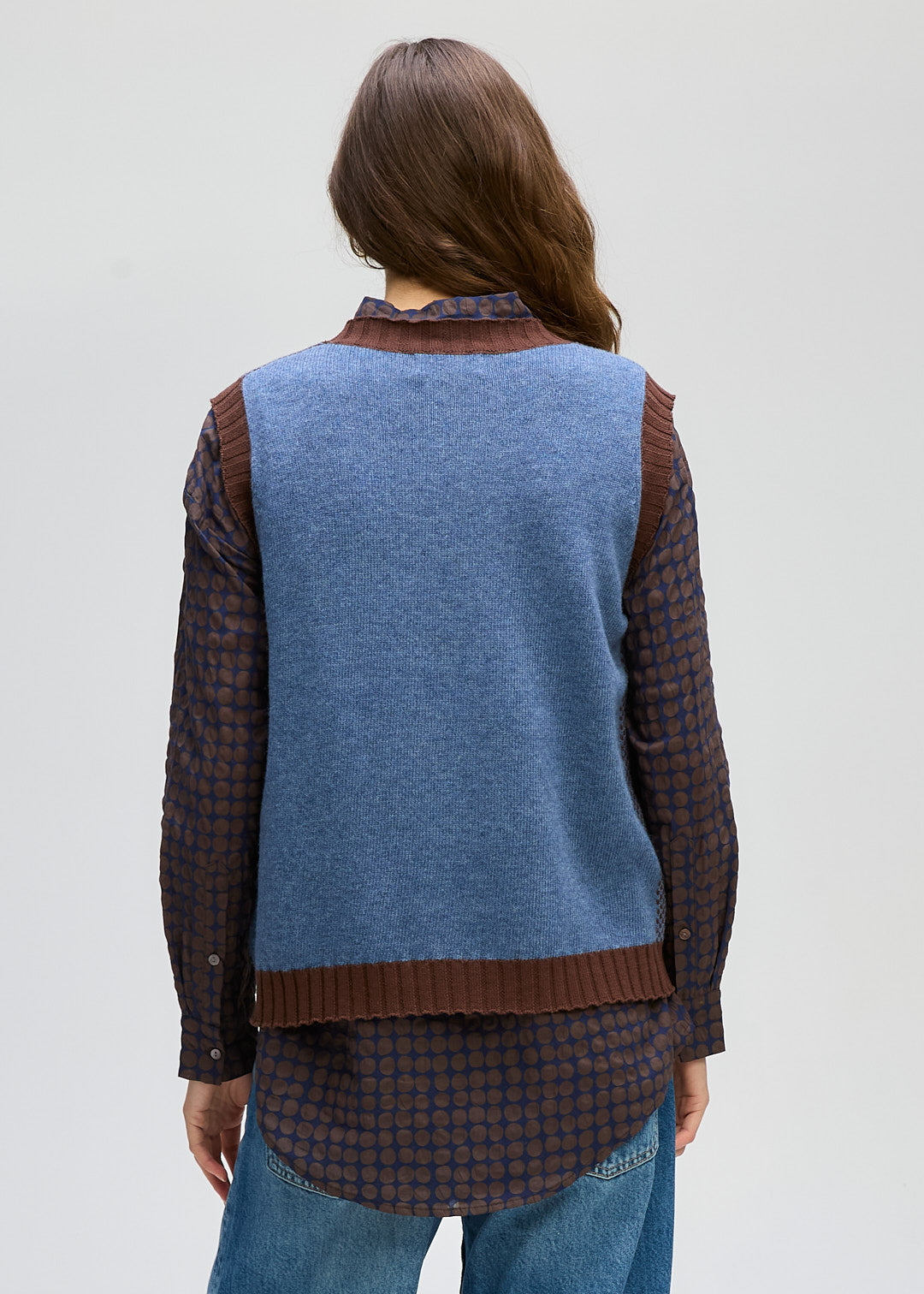 LD & Co Poker Dot Shirt - Cocoa Spot