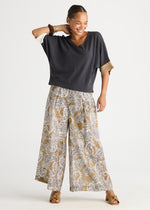 Contrast Cuff Top from LD&Co - Graphite colour