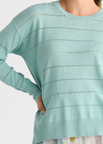 Textured Linen Jumper from LD& Co - Graphite