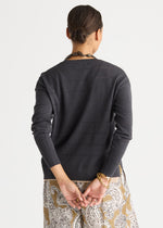 Textured Linen Jumper from LD& Co - Graphite