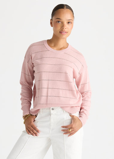 Textured Linen Jumper from LD& Co - Rose