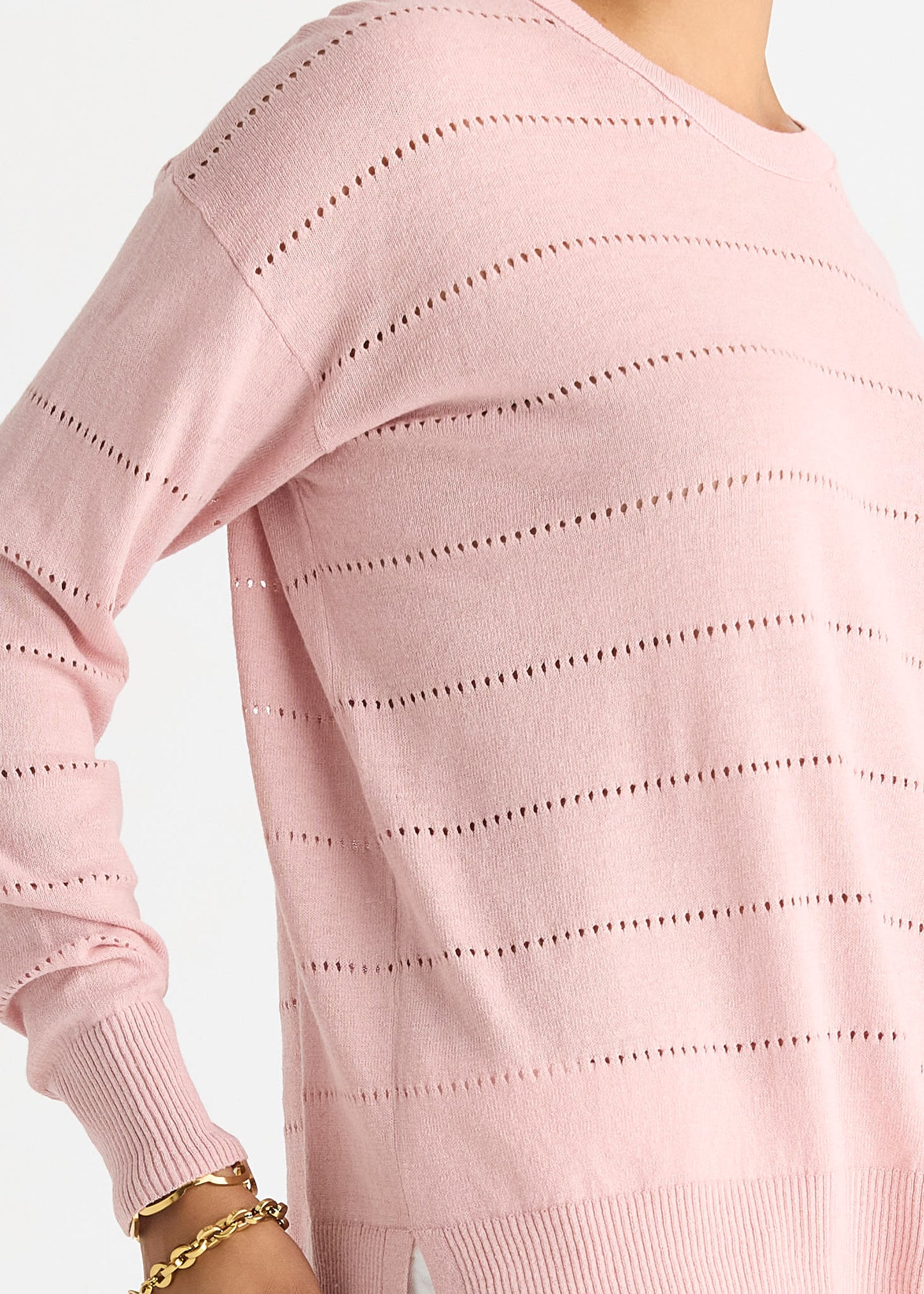 Textured Linen Jumper from LD& Co - Graphite
