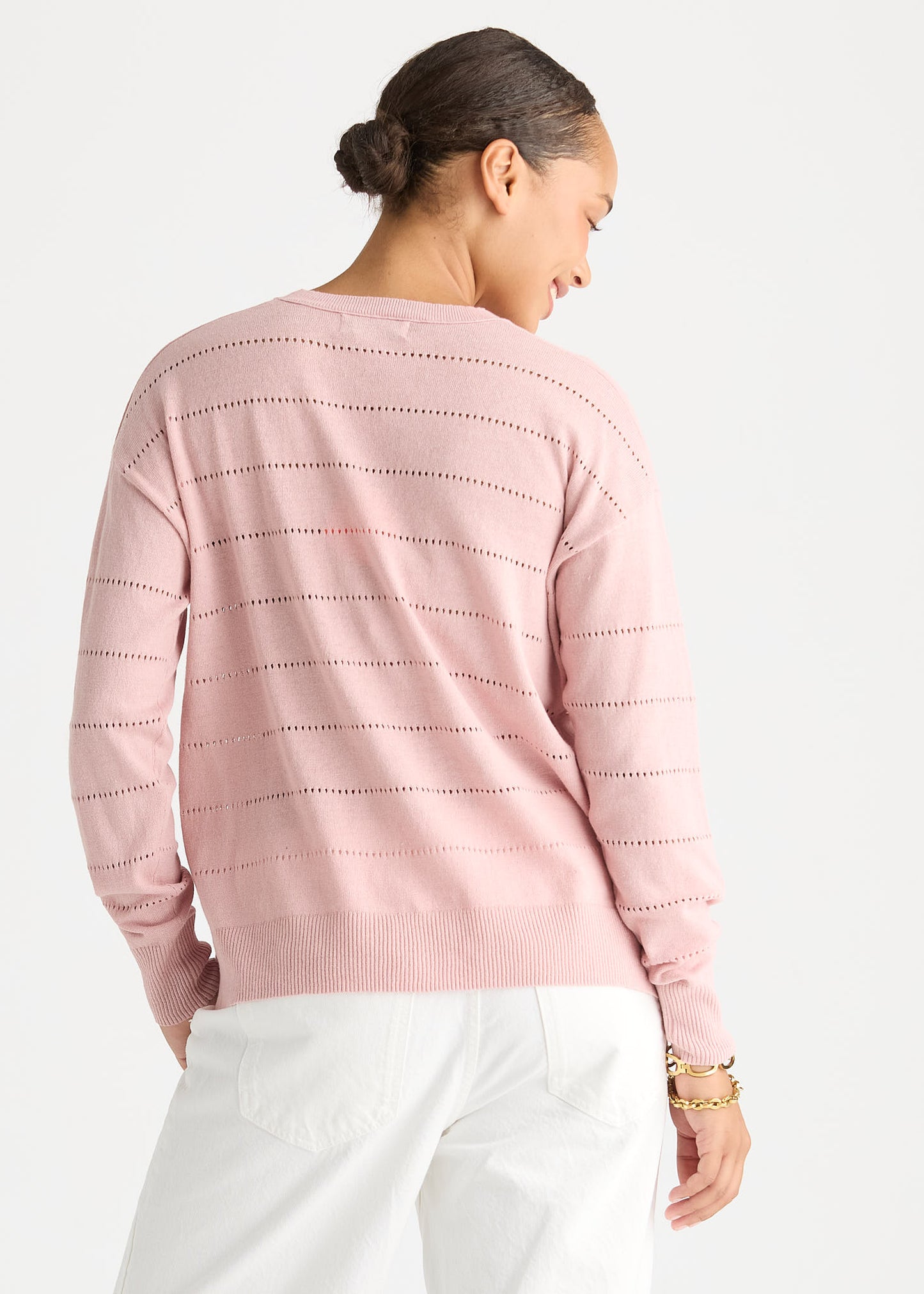 Textured Linen Jumper from LD& Co - Graphite