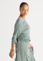 Evening Flow Top from LD&Co - Moss colour