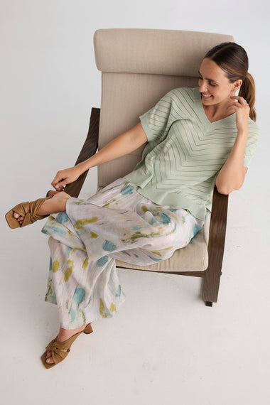 Easy Flow Pant from LD & Co - Mirage print