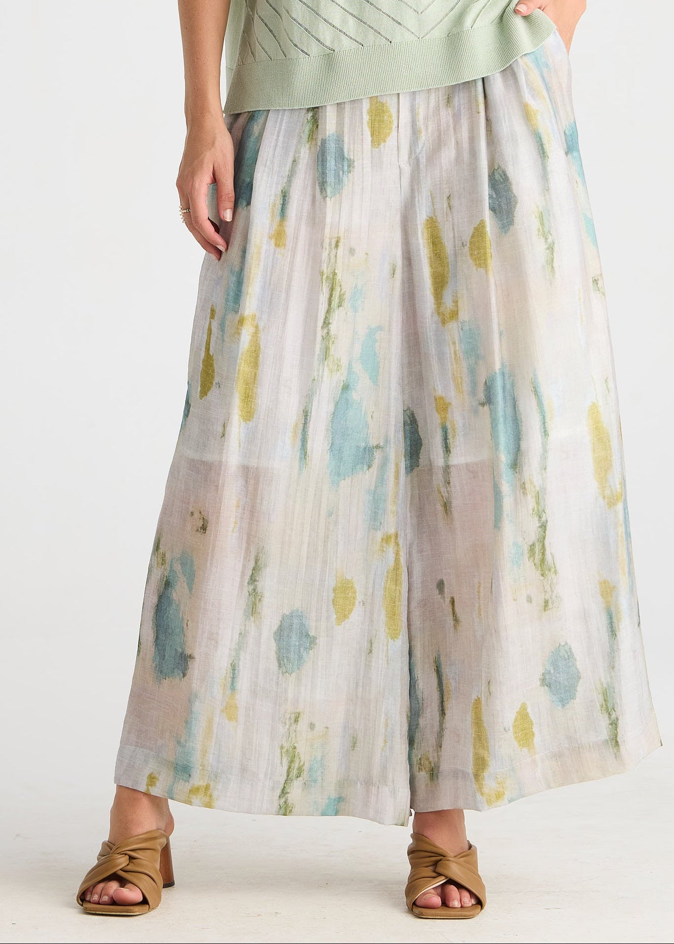 Easy Flow Pant from LD & Co - Mirage print