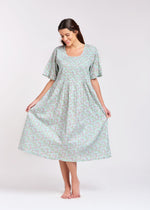 Arabella Shirred Bodice Short Sleeve Nightie MD-83F8