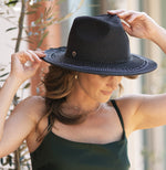 Mira Panama Hat with trim