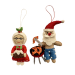 Pashom Christmas Santa and Mrs Claus with Christmas treats hanging Decoration