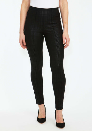 Check Print Ponte Pant