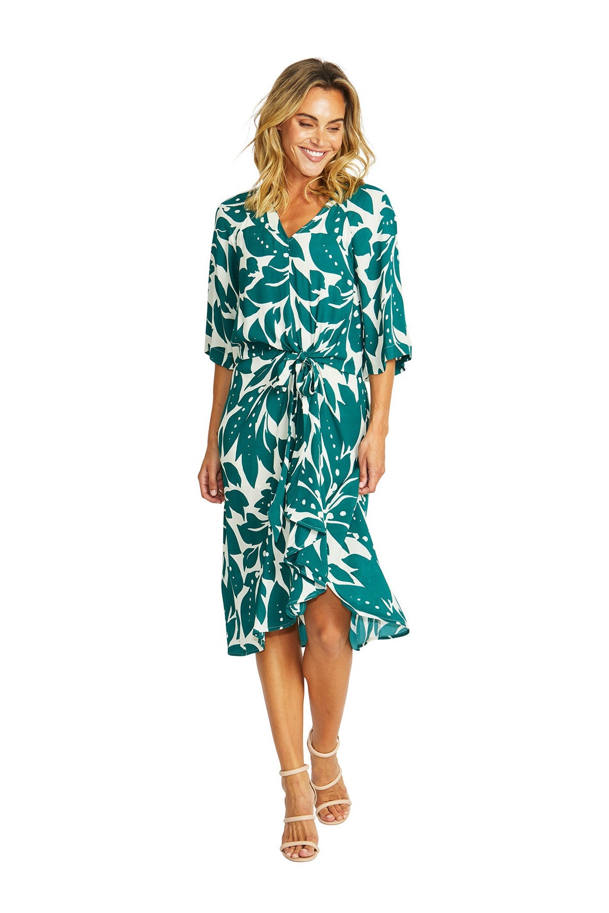 Mono Leaf Dress